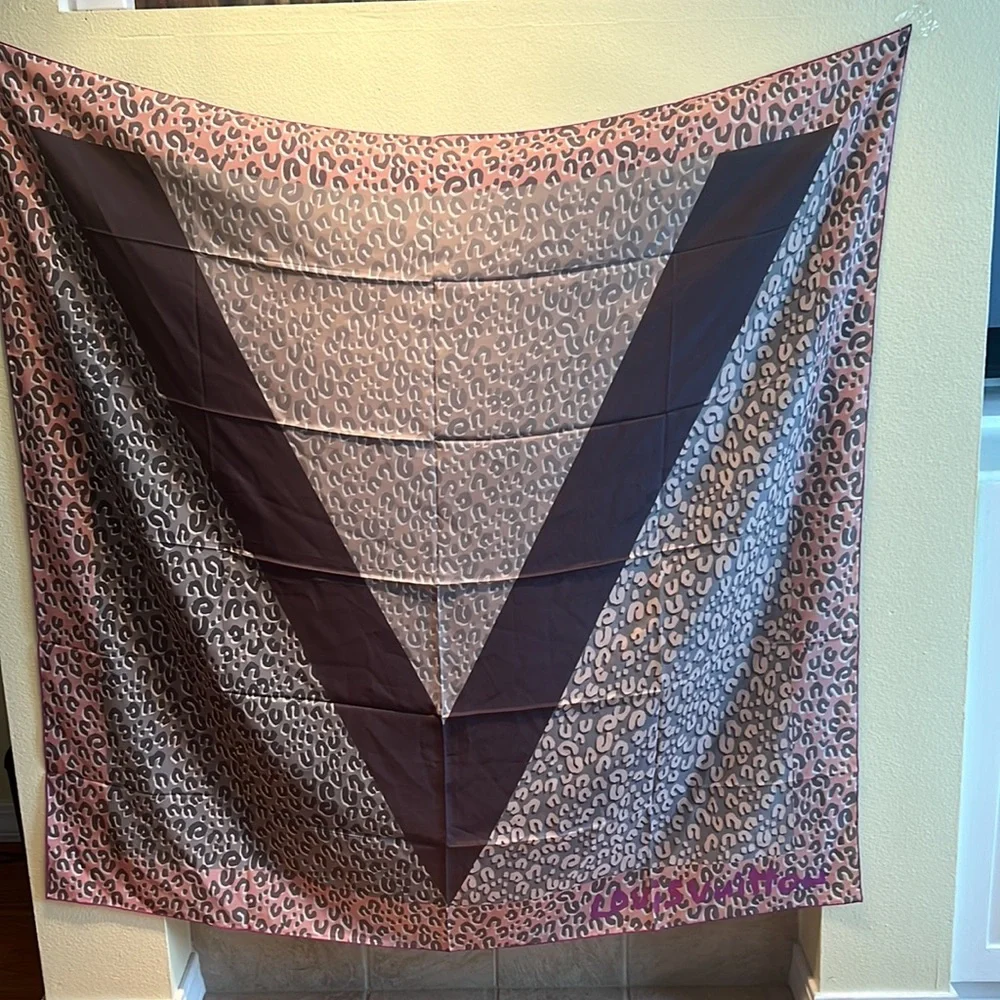 Louis Vuitton Limited Edition Stephen Sprouse Leopard Print Silk Scarf